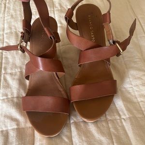 Franco sarto brown wedges